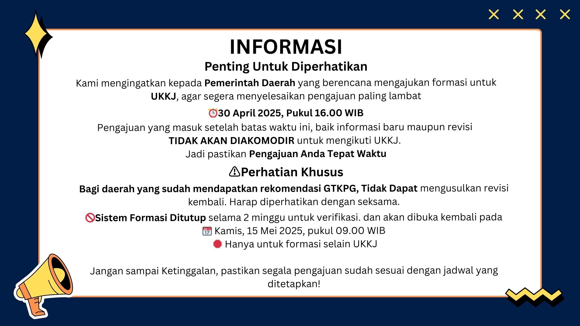 Pengumuman UKKJ